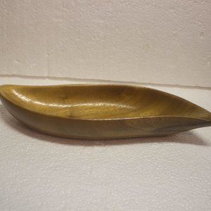 Vintage Small Monkey Pod Leaf Bowl